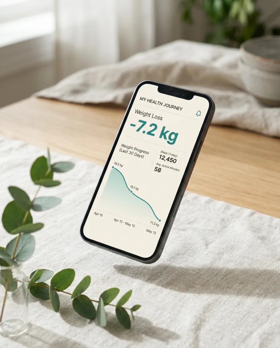 OzyTracker app dashboard preview on iPhone