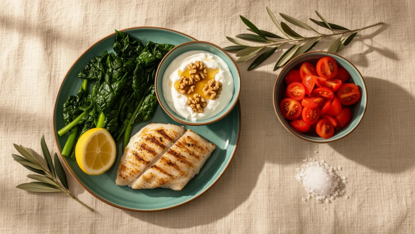 Mediterranean Ozempic-friendly meal